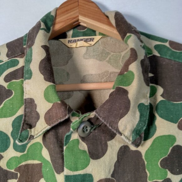 Vintage Ranger Hunting Outfit Duck Camo Pants And Shirt Men L Camouflage Hunt - Picture 16 of 16